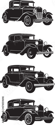 Vintage car icon. Vector illustration