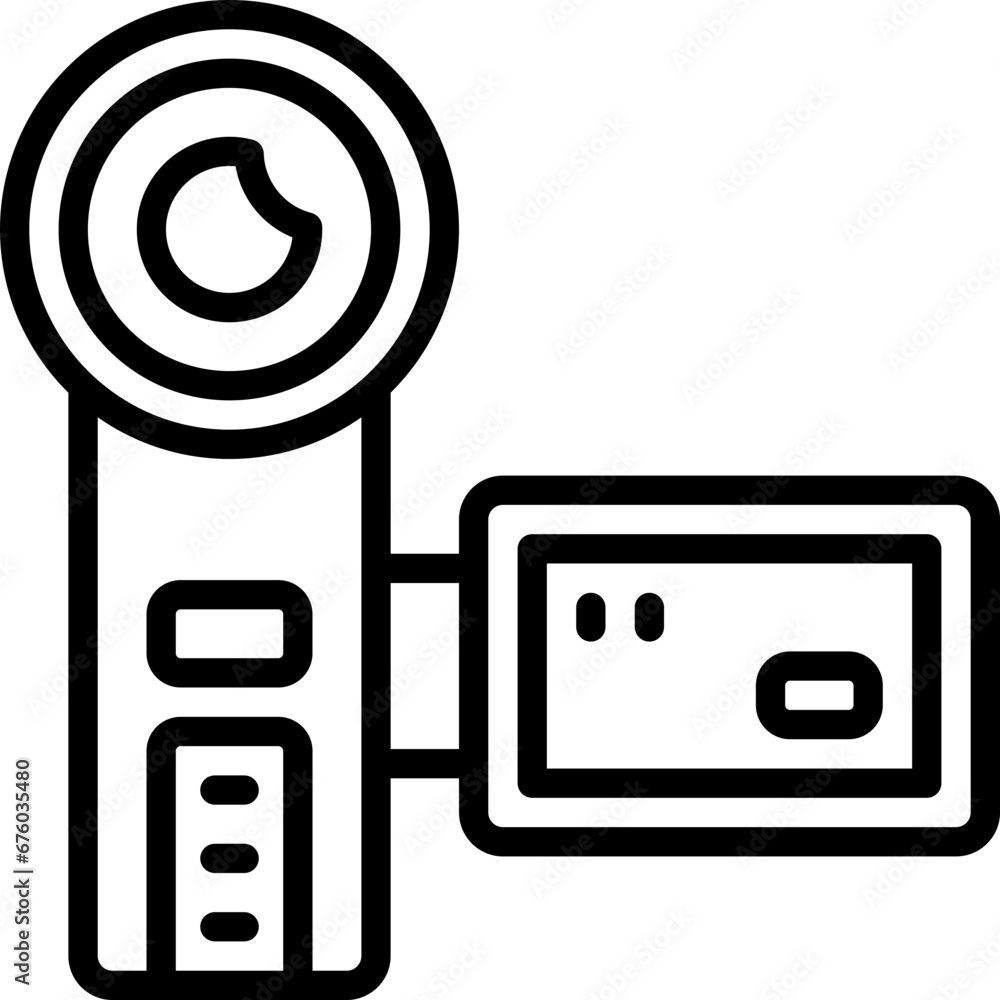 camcorder line icon. vector icon for your website, mobile, presentation, and logo design. camcorder line icon. vector icon for your website, mobile, presentation, and logo design.