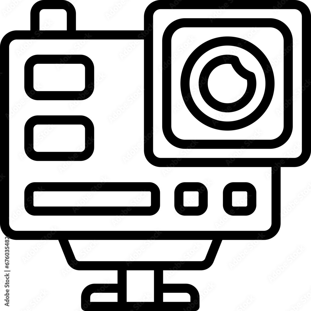 action camera line icon. vector icon for your website, mobile, presentation, and logo design. action camera line icon. vector icon for your website, mobile, presentation, and logo design.