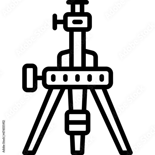 tripod line icon. vector icon for your website, mobile, presentation, and logo design.