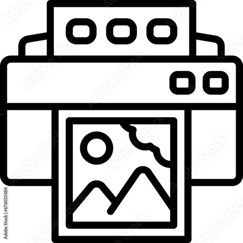 printer line icon. vector icon for your website, mobile, presentation, and logo design.