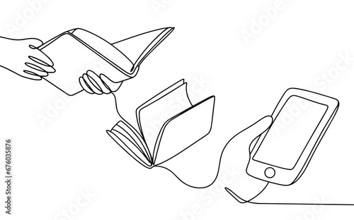 Book. EBook. One line