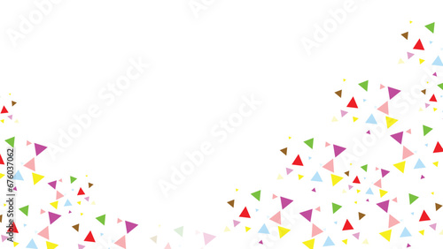 Triangles background vector. Retro pattern of geometric shapes. Colorful gradient mosaic backdrop consisting of colored triangles. Modern overlapping triangles. Modern abstract polygonal background.