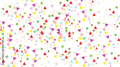 Triangles background vector. Retro pattern of geometric shapes. Colorful gradient mosaic backdrop consisting of colored triangles. Modern overlapping triangles. Modern abstract polygonal background.