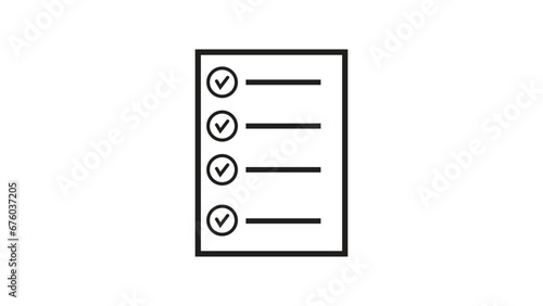 Notebook line icon. High quality outline symbol for web design or mobile app. Thin line sign for design logo. Black outline pictogram on white background photo