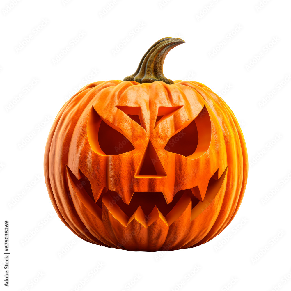 Carved halloween jack o lantern pumpkin isolated Carved halloween jack o lantern pumpkin isolated