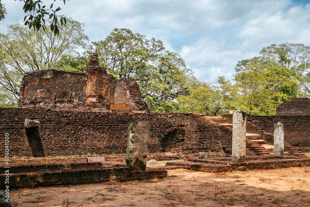 Obraz na płótnie Miasto Antyczne Buddyjska Sri Lanka Polonnaruwa 1 w salonie