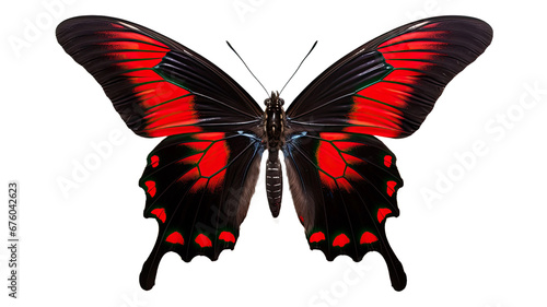 Papilio maackii. Alpine red swallowtail. Colorful exotic swallowtail butterfly photo