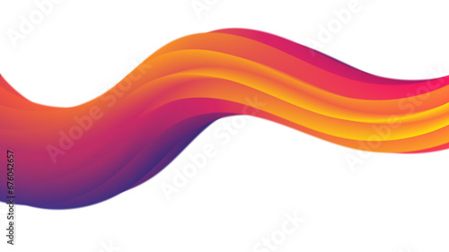 Modern vibrant colorful 3d fluid background vector. Multi-color bright gradient banner backdrop with abstract 3d fluid shape. 3D blend colorful gradient shapes vector background.