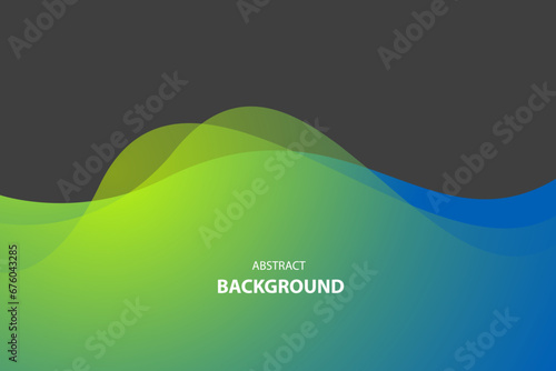 Colorful vector wave modern background with space for text and message. concept design