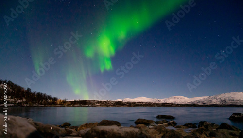 Green aurora in Kiruna, Sweden © sayrhkdsu