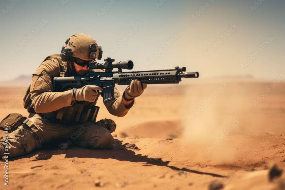Desert Sentinel: Sniper in Action