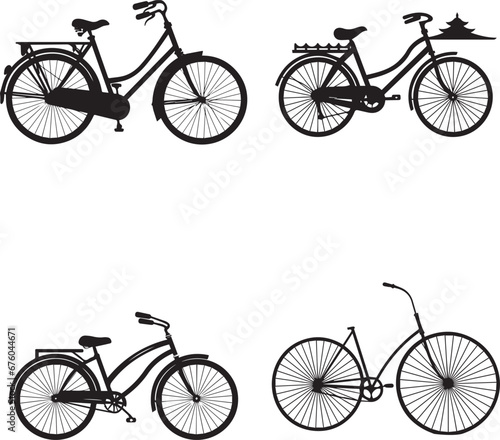Bicycle icons .vector illustration
