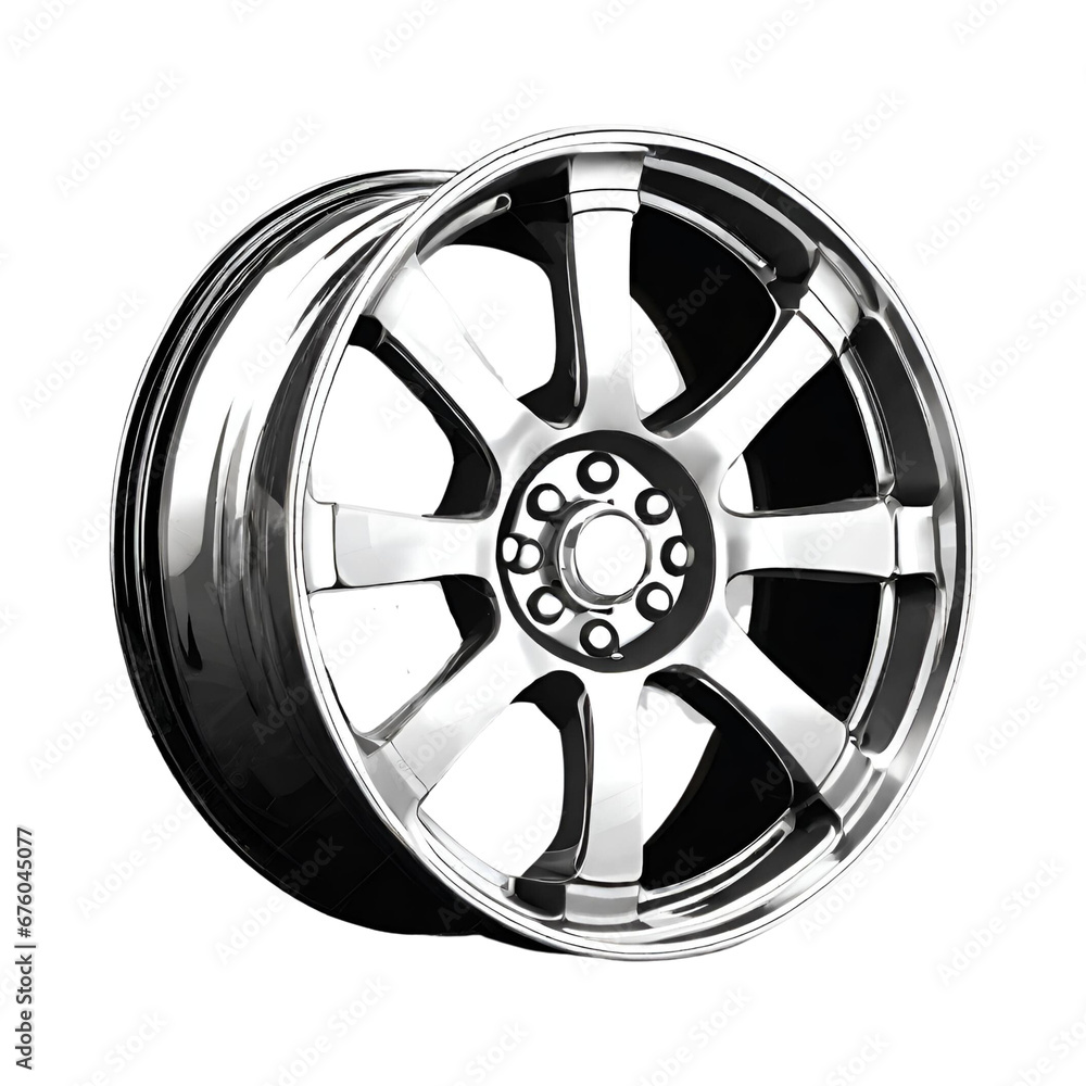 Obraz premium A silver rim on a black background