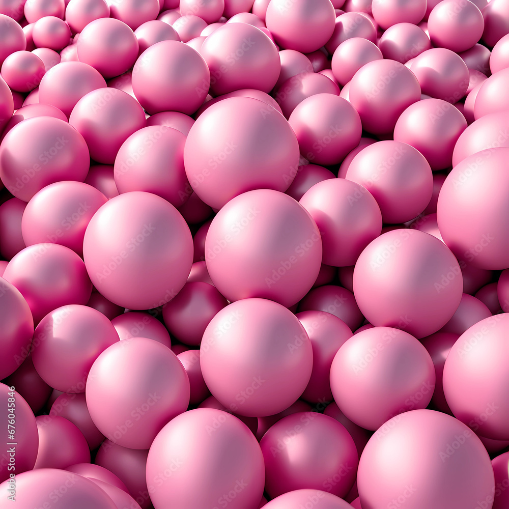 Lots of Pink Spheres AI Image Background Lots of Pink Spheres AI Image Background