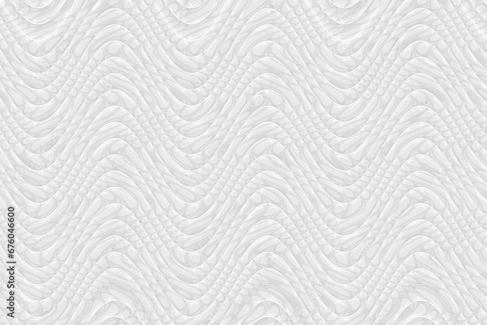 White polka dot wave texture background.