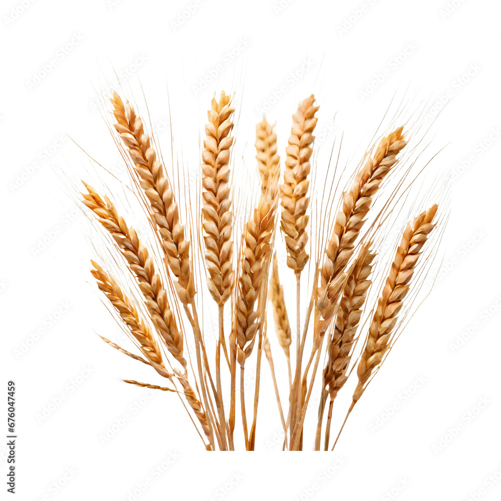 Wheat in Contrast A Stunning Close-Up Wheat in Contrast A Stunning Close-Up