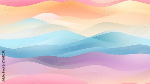  a pastel colored background with wavy lines and a pastel background with wavy lines and a pastel color of blue, pink, yellow, orange, pink, and white. generative ai