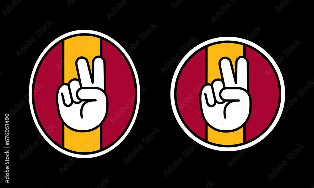 Soccer football game sport championship fan sticker to Roma, Italy. Soccer football game sport championship fan sticker to Roma, Italy.