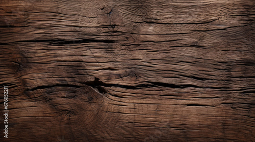  texture of old dark cracked wood with knots 