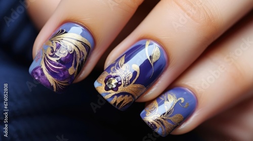 Beautiful trendy manicure