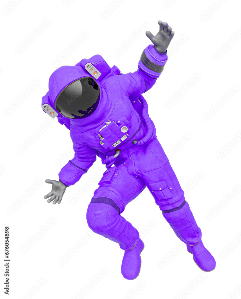 astronaut in tackle pose
