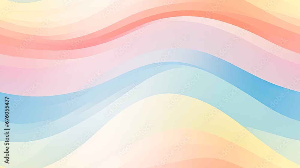 a multicolored wavy background with a pastel blue, pink, yellow, and orange wave pattern on the left side of the image. generative ai a multicolored wavy background with a pastel blue, pink, yellow, and orange wave pattern on the left side of the image. generative ai