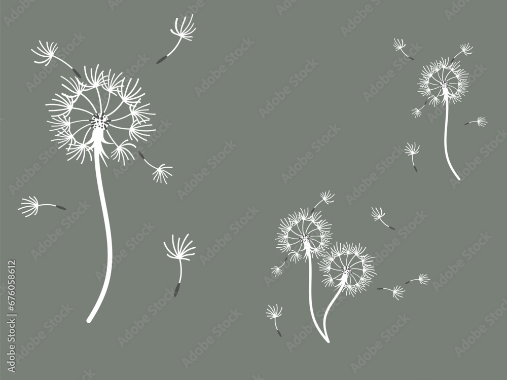 custom made wallpaper toronto digitalAbstract background dandelion design for decoration design.