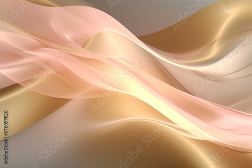 Abstract Pastel Orange soft waves background for design and presentation