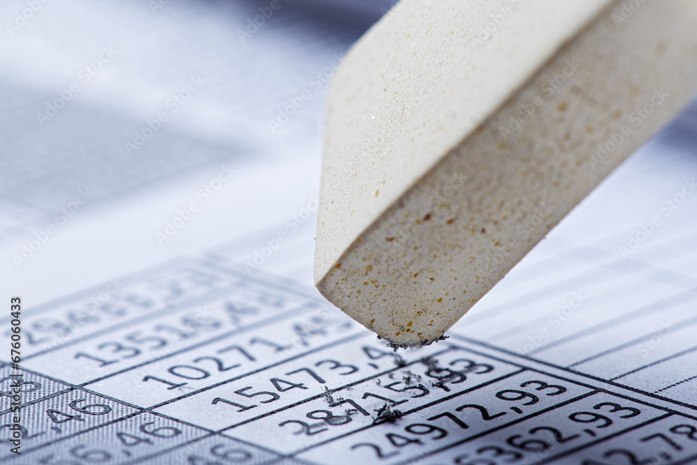 Photography Fix with eraser financial data in document