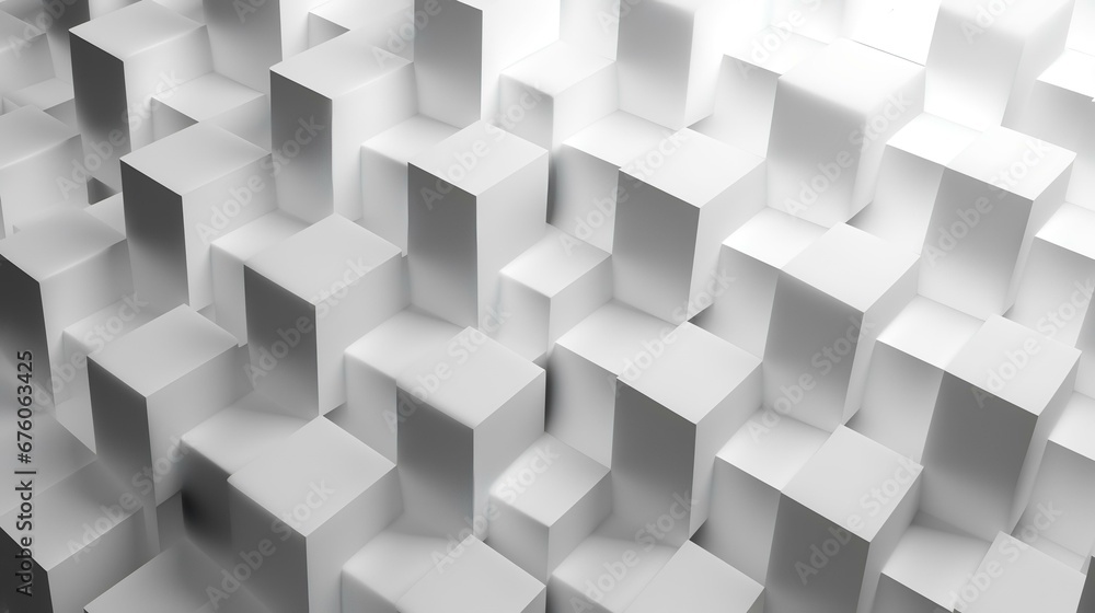 Geometric pattern based on squares on a white background Geometric pattern based on squares on a white background