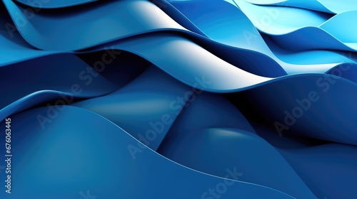 3D Abstract Blue Background 