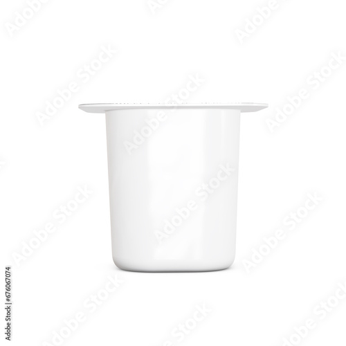 A Yogurt Cup image isolated on a white background