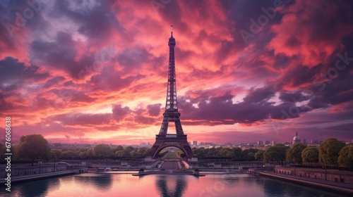 Clouds over the Eiffel Tower, France, Ile de France, Paris © Suleyman