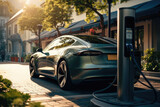 Electric cars, Charging, Commercial for electric charging, EV charging station.
