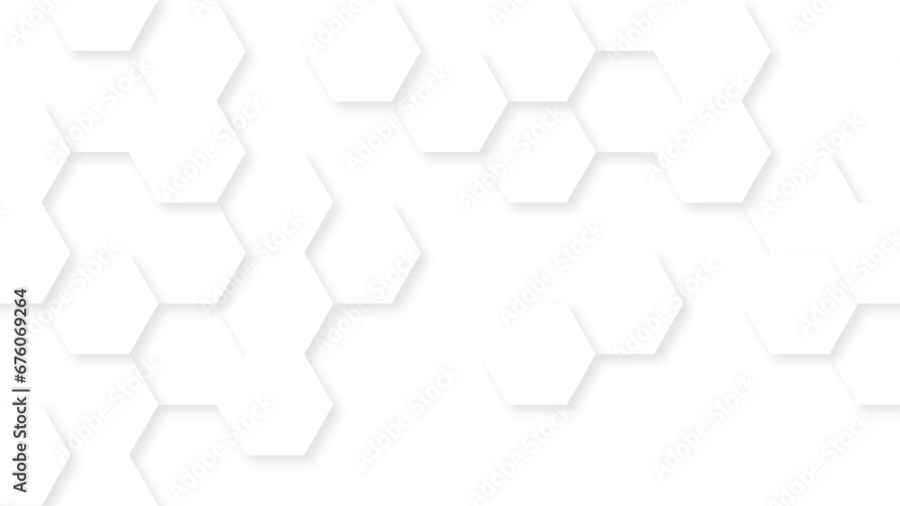 Abstract White Hexagonal Background. Luxury White Pattern. Vector Illustration. 3D Futuristic abstract honeycomb mosaic white background. geometric mesh cell texture.
Abstract White Hexagonal Background. Luxury White Pattern. Vector Illustration. 3D Futuristic abstract honeycomb mosaic white background. geometric mesh cell texture.