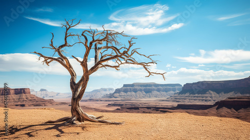 tree trunk in canyon of canyonlands national park