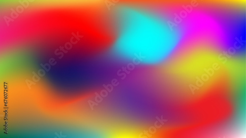 Blurred Color Wave Vibrant Gradient Background. Smooth and blurry colorful gradient mesh background. Colorful mesh gradient abstract background.