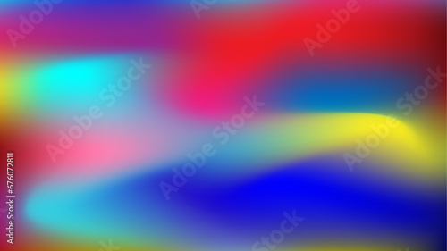 Blurred Color Wave Vibrant Gradient Background. Smooth and blurry colorful gradient mesh background. Colorful mesh gradient abstract background.