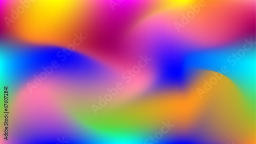 Blurred Color Wave Vibrant Gradient Background. Smooth and blurry colorful gradient mesh background. Colorful mesh gradient abstract background.