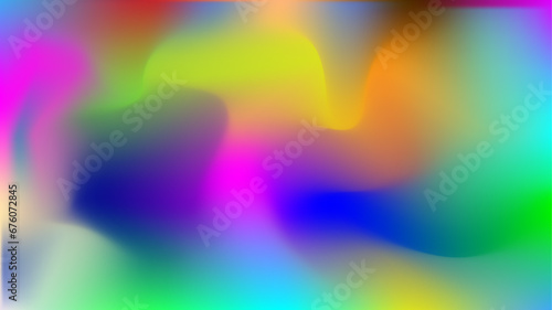 Blurred Color Wave Vibrant Gradient Background. Smooth and blurry colorful gradient mesh background. Colorful mesh gradient abstract background.