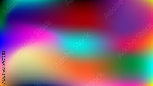 Blurred Color Wave Vibrant Gradient Background. Smooth and blurry colorful gradient mesh background. Colorful mesh gradient abstract background.