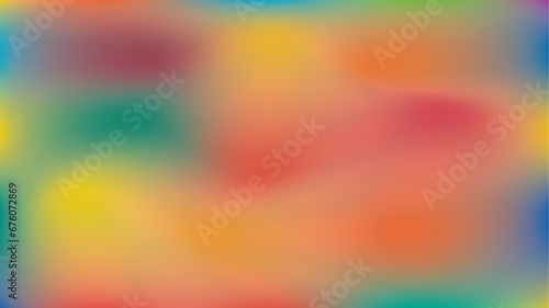 Blurred Color Wave Vibrant Gradient Background. Smooth and blurry colorful gradient mesh background. Colorful mesh gradient abstract background.