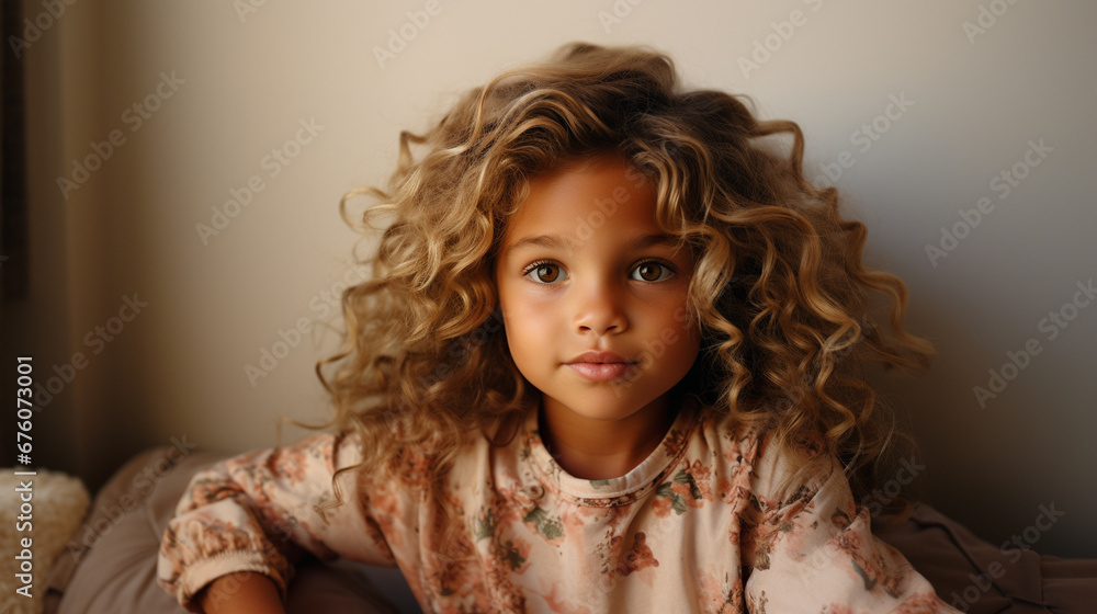 portrait of a mixed little girl portrait of a mixed little girl