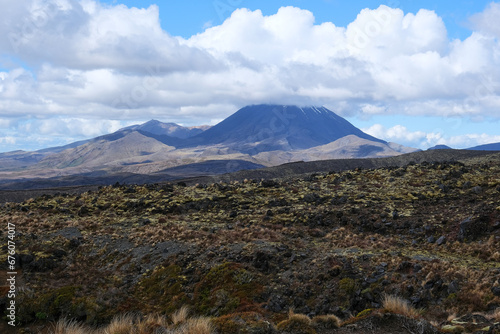 Tongariro volcano in new zealand