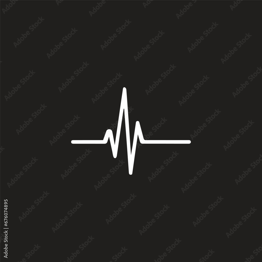 Stethoscope Heartbeat line. Pulse trace. EKG and Cardio symbol. Health and Medical concept. Vector illustration. Stethoscope Heartbeat line. Pulse trace. EKG and Cardio symbol. Health and Medical concept. Vector illustration.