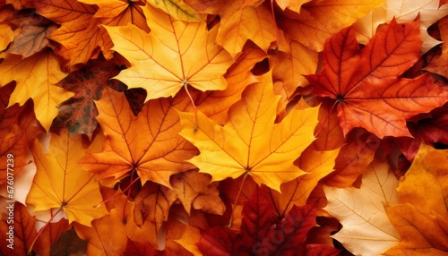 Captivating fall foliage in vibrant hues, creating a stunning autumn backdrop for outdoor scenes