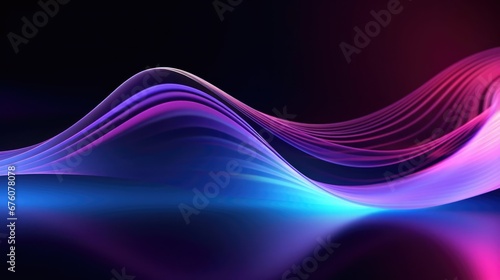 Wallpaper Mural Big Neon Wave Background  Torontodigital.ca