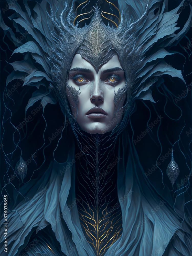 Hel a Norse Goddess of the Underworld. Abstract Scandinavian Goddess Hel. A Mystical Norse Goddess of the Underworld. Goddess of Scandinavian Mythology. Hel a Norse Goddess of the Underworld. Abstract Scandinavian Goddess Hel. A Mystical Norse Goddess of the Underworld. Goddess of Scandinavian Mythology.