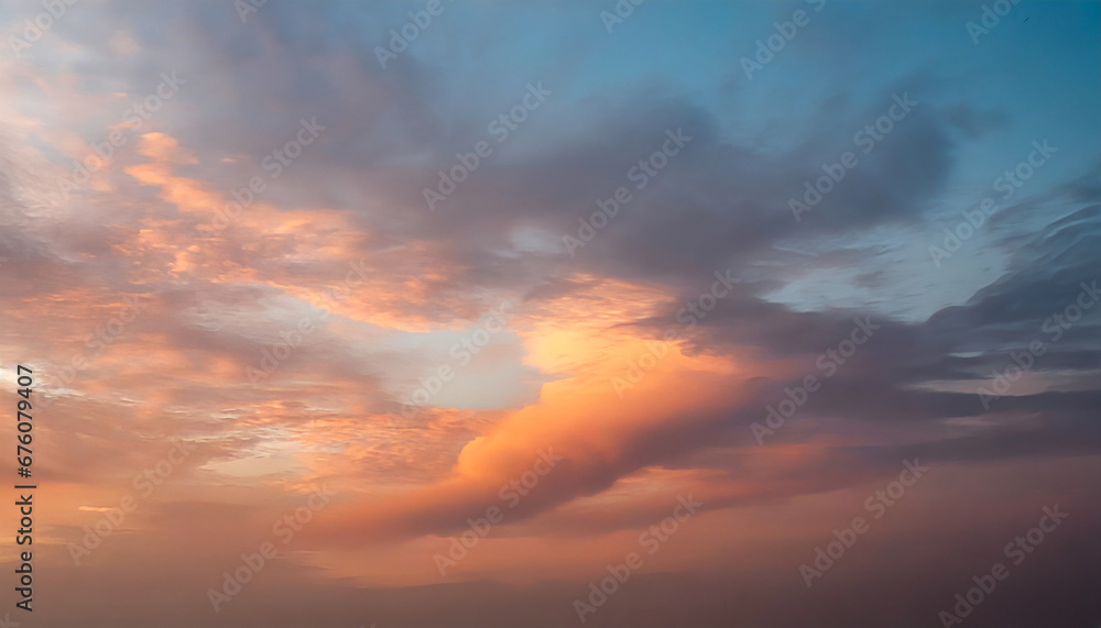 heaven dusk pastel orange sky horizon cloudscape hd phone wallpaper ai generated